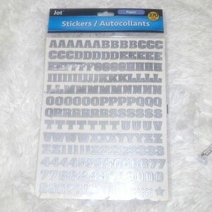 stickers new 370 count scrapbook home office alphabet silver work sign wedding